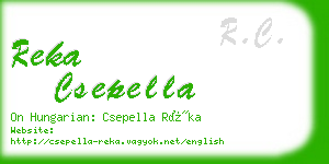 reka csepella business card